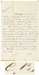 Clara Barton Autograph Letter Signed -- Writing Approvingly of a Surgeon, ...he hoped he should live to see every negro in the south a voter...